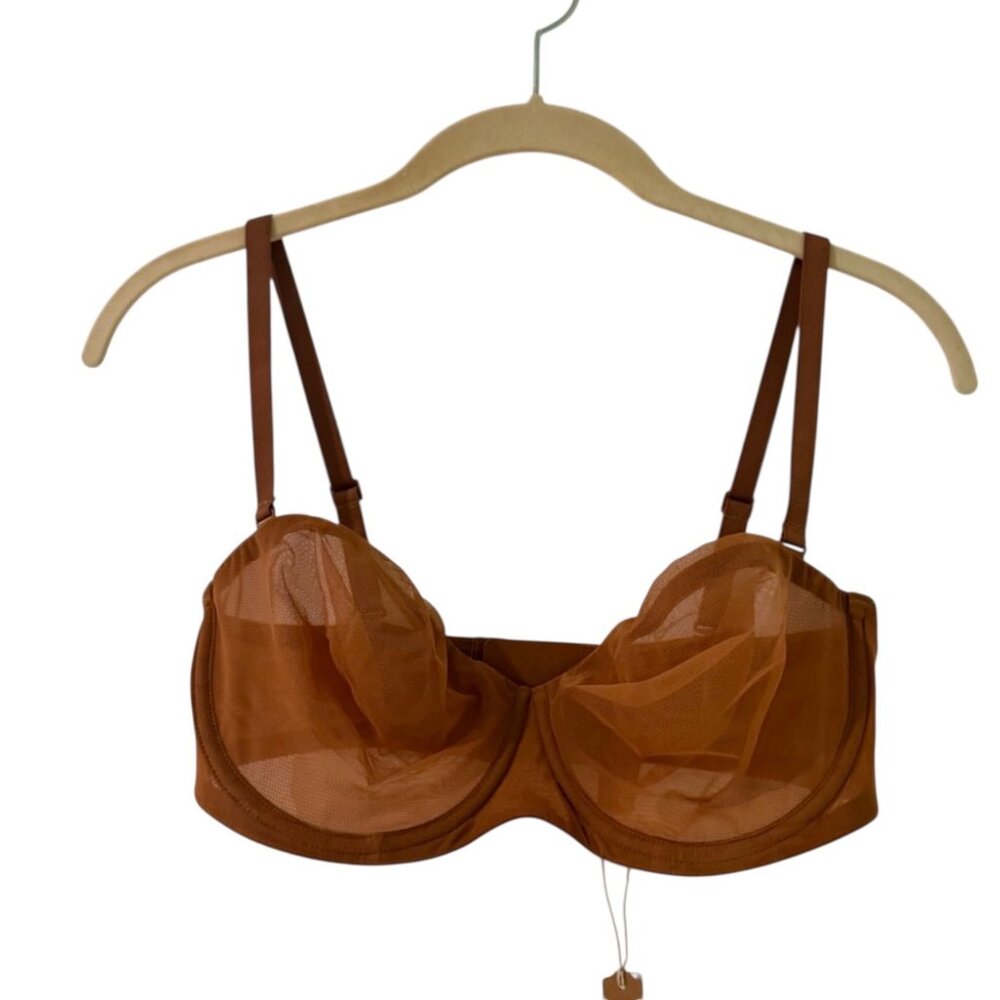 SKIMS Rust Sheer Bra